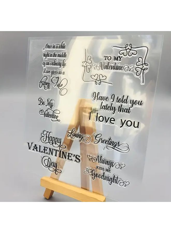 Transparent Stamp Valentine DIY Scrapbook Sticker Seal For Hand Account - Image 4