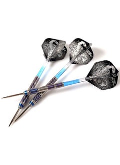 CUESOUL Black Scorpion 26G Tungsten Steel Tip Dart Set,Barrel With Blue Titanium Coated Finished  - Image 2