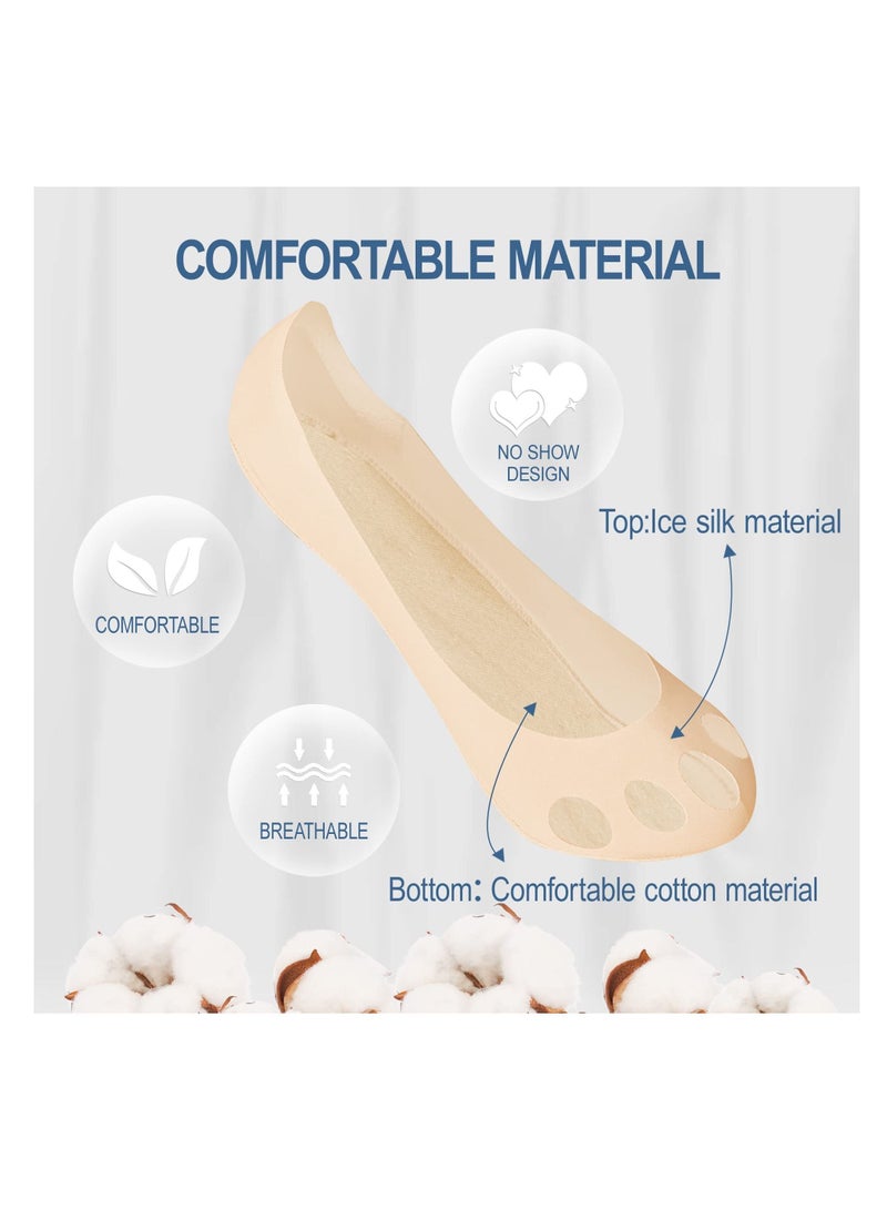 Y&D No Show Socks for Women Open Toe Breathable Split 5 Finger Invisible Summer 9Pairs - Image 4