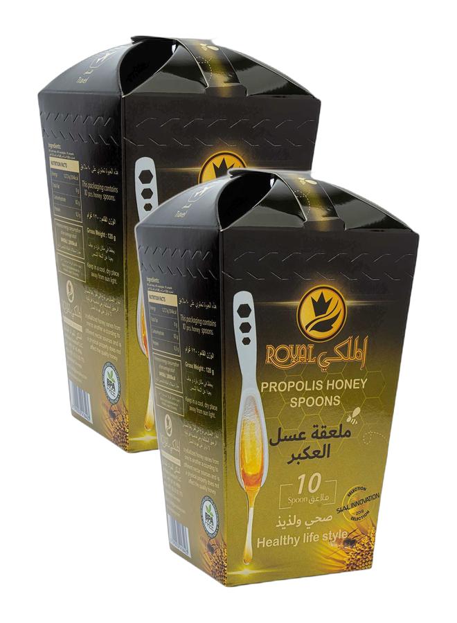 Al Malaky Royal Natural Honey Pure Propolis Honey – 2 Pack Bundle (20 Pieces) - Image 1
