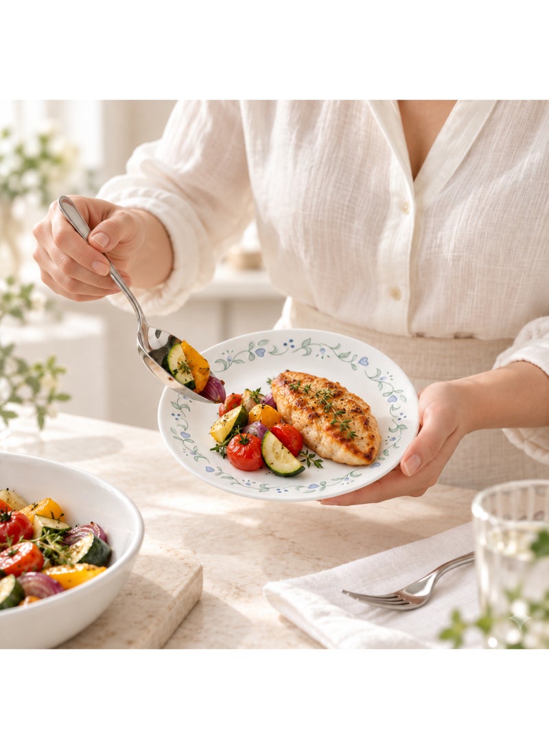 كوريل Corelle Country Cottage أطباق صغيرة 6.75 بوصة، طقم 6 قطع، من زجاج Vitrelle، خفيفة الوزن ومقاومة للتكسر والتشقق، آمنة لغسالة الصحون والميكروويف - Image 5