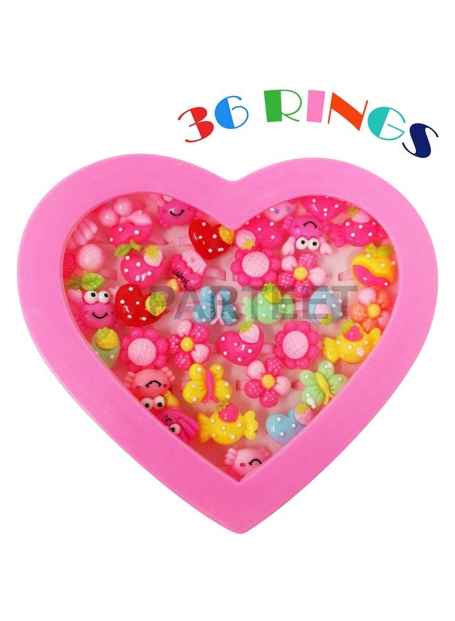 Parteet PARTEET Heart Shape Box With 36 Rings Birthday Return Gifts For Unisex-Child - One Size  - Image 5