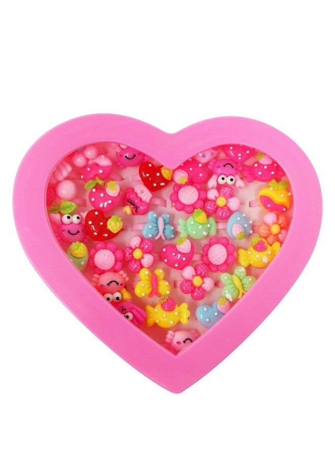 Parteet PARTEET Heart Shape Box With 36 Rings Birthday Return Gifts For Unisex-Child - One Size  - Image 1