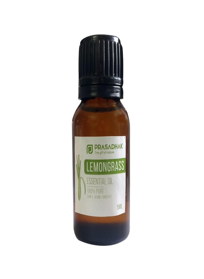 PRASADHAK Lemongrass Essential Oil | 100% Pure And Natural | 15 ml - Image 1