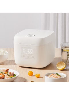 Zhiwuzhu Smart Small Rice Cooker ZCDQ055 Powerful and Compact with 1.6L Capacity, 400W Firepower, Non-Stick Coating, and APP Smart Linkage  - White