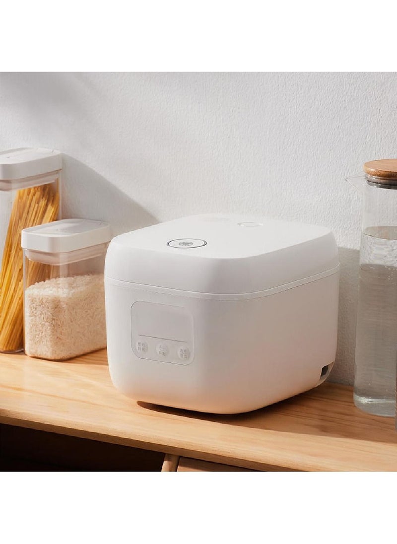 Zhiwuzhu - Zhiwuzhu Smart Small Rice Cooker ZCDQ055 Powerful and Compact with 1.6L Capacity, 400W Firepower, Non-Stick Coating, and APP Smart Linkage  - White - Image 1