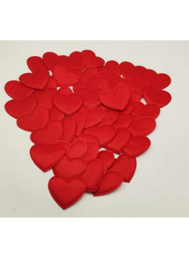 SATYAM KRAFT 50 pcs Satin Fabric Heart Confetti,Table,Wedding,Romantic,Marriage,Anniversary,Birthday,Throwing Petals,Valentine special,Craft,Party,Balloon Gift Filler Decor(Red,6.5 CM) - pzsku/Z0622588F9BBE8D7F93ADZ/45/_/1741429121/633b27da-25ab-4dd6-96a4-ccdd9e1abcc5