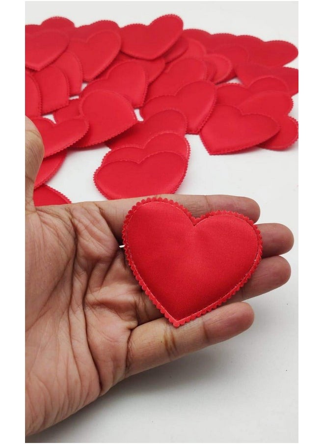 SATYAM KRAFT 50 pcs Satin Fabric Heart Confetti,Table,Wedding,Romantic,Marriage,Anniversary,Birthday,Throwing Petals,Valentine special,Craft,Party,Balloon Gift Filler Decor(Red,6.5 CM) - pzsku/Z0622588F9BBE8D7F93ADZ/45/_/1741429129/f26a2771-dc12-4e39-9600-4a0cd0f36337