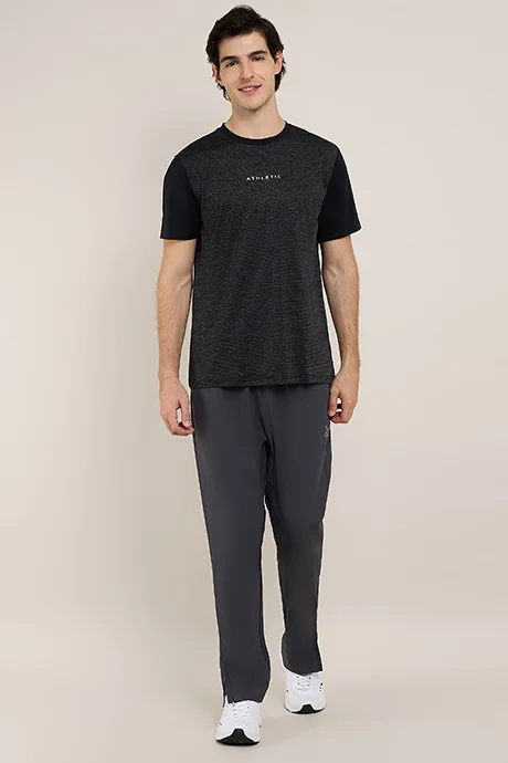 أر أند بي Print Detail T-Shirt with Crew Neck and Short Sleeves