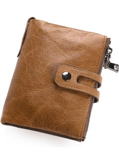 NIBEMINENT Retro Leather Wallet Brown  - Image 1