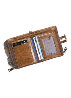 NIBEMINENT Retro Leather Wallet Brown  - Image 3