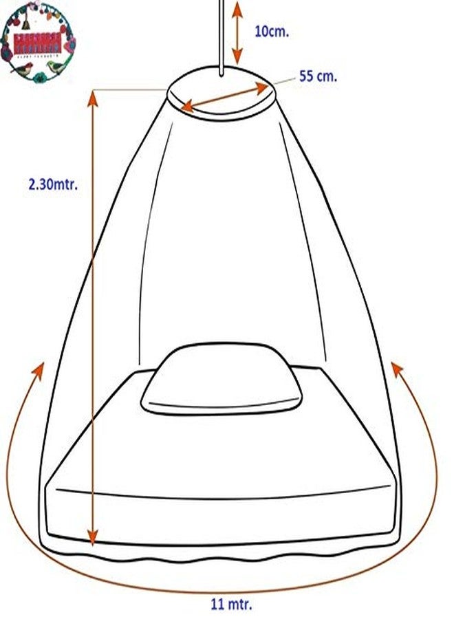 Next Day Art Double Bed Polyester Mosquito Net Portable Pop-Up Tent (Pink) - Image 5