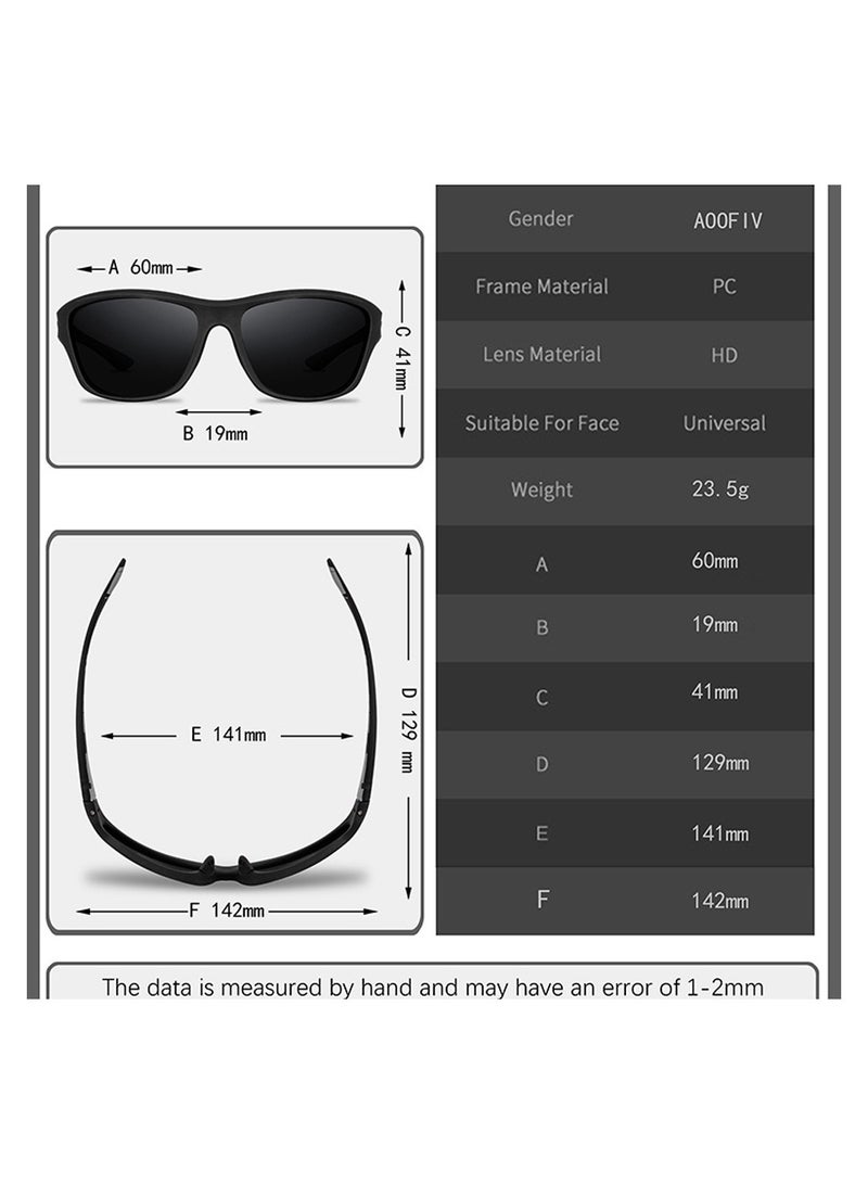 KASTWAVE Polarized Sunglasses 2Pcs Trendy Sport Polarized Colorful Film Series Glasses Dustproof Mirror Cycling Mirror for Men Fishing Cycling Baseball Running Driving Sun Glasses 100% UV Protection - Image 2