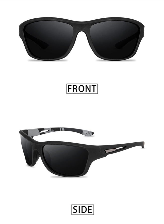 KASTWAVE Polarized Sunglasses 2Pcs Trendy Sport Polarized Colorful Film Series Glasses Dustproof Mirror Cycling Mirror for Men Fishing Cycling Baseball Running Driving Sun Glasses 100% UV Protection - Image 1