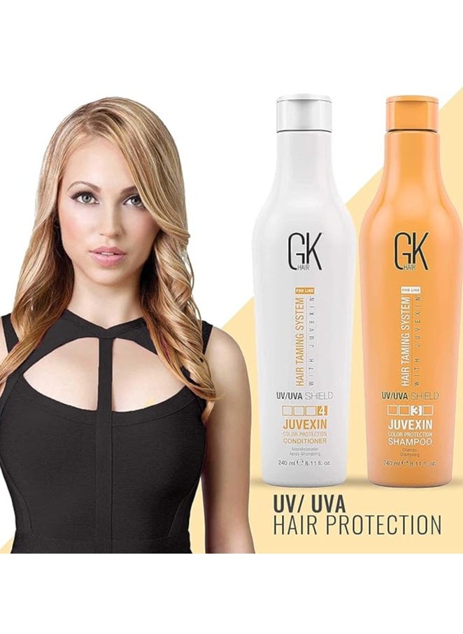 GK Hair Shield Shampoo and Conditioner Sets (8.11 Fl Oz/240ml) Deep Cleansing Moisturizing Heat Shield Protection for Color Treated Dry Damaged Curly Frizzy Hair Sulfate Free  - Image 5