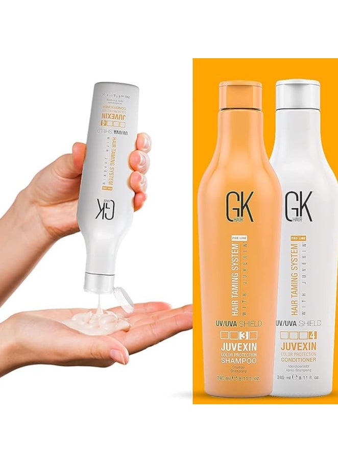 GK Hair - Shield Shampoo and Conditioner Sets (8.11 Fl Oz/240ml) Deep Cleansing Moisturizing Heat Shield Protection for Color Treated Dry Damaged Curly Frizzy Hair Sulfate Free - Image 1