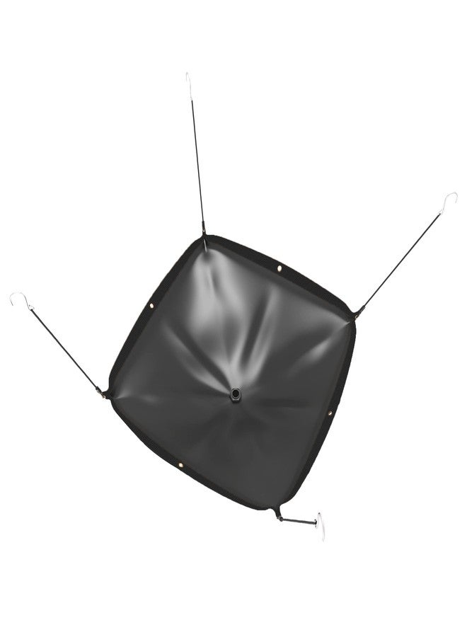 GARVIN Ultra-Durable Heavy Duty Roof Ceiling Leak Diverter with Drain Tarp Black 3' x 3' - Image 3