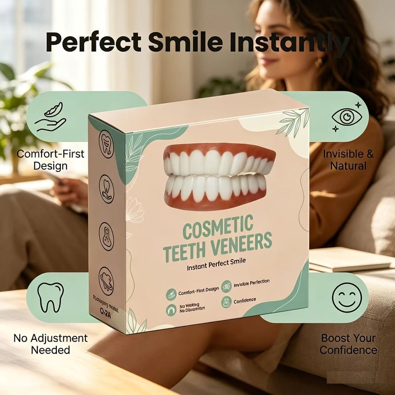 2026 Newly Upgraded Comfortable White Dentures Natural Appearance Dance Daily Use Safe Design - Image 1