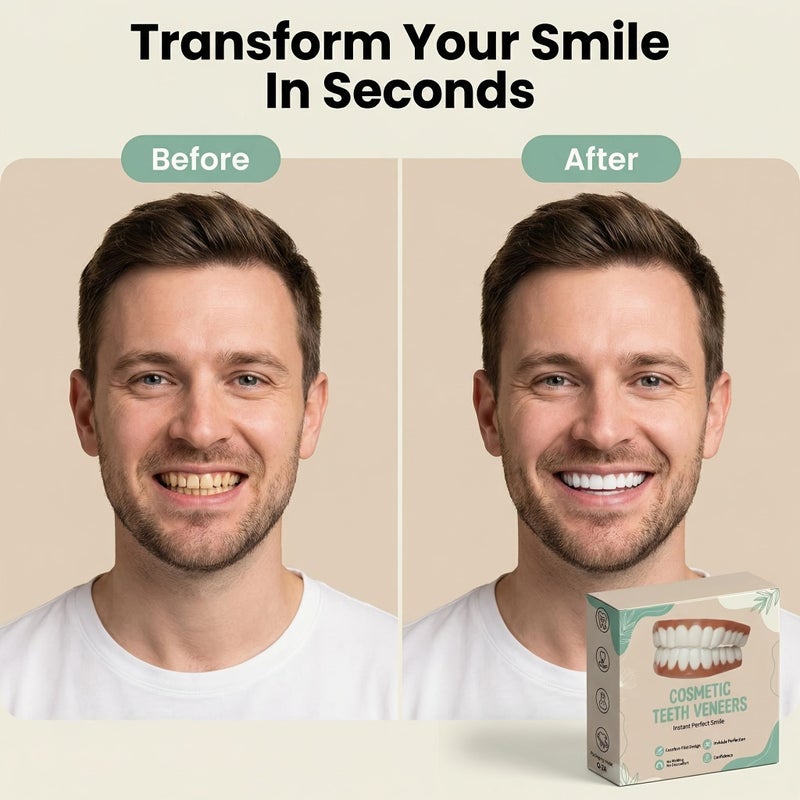 2026 Newly Upgraded Comfortable White Dentures Natural Appearance Dance Daily Use Safe Design - Image 4