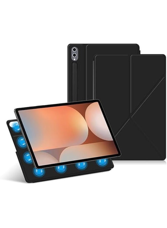 Compatible with Galaxy Tab S10 Ultra 14.6 inch SM-X920 X926 2024 Powerful Magnetic Attachment Slim Multi-Angle Stand Case Auto Wake Sleep Durable Protection - Image 1