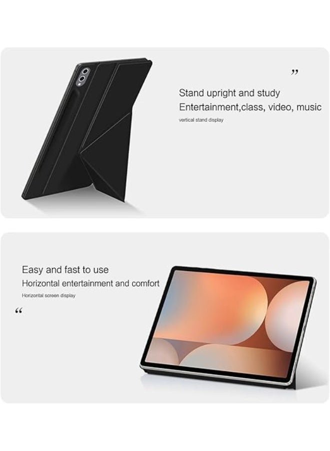 Compatible with Galaxy Tab S10 Ultra 14.6 inch SM-X920 X926 2024 Powerful Magnetic Attachment Slim Multi-Angle Stand Case Auto Wake Sleep Durable Protection - Image 5