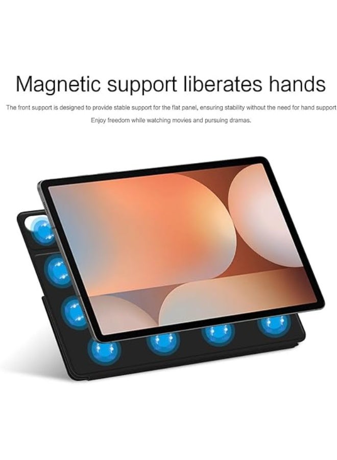 Compatible with Galaxy Tab S10 Ultra 14.6 inch SM-X920 X926 2024 Powerful Magnetic Attachment Slim Multi-Angle Stand Case Auto Wake Sleep Durable Protection - Image 2