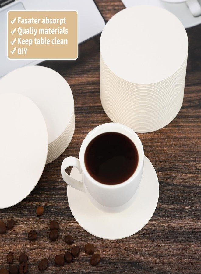 AXELIP 400 Pcs Paper Coasters,4 inch Disposable Cardboard Coasters for Bar Drinks Wedding - Image 3