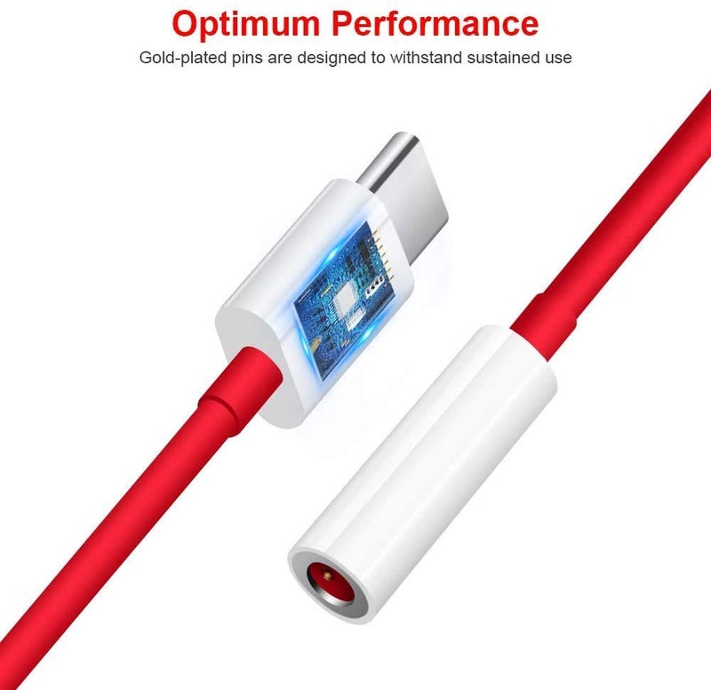 AUGEN by VisionsIndia Type C to 3.5 mm Jack Audio Connector, Headphones Jack Converter Audio Adapter for OnePlus 8T/8/7/7 Pro / 1+6/1+6T and All Pro Devices (Pack of 1) (3.5mm Audio Jack) - Image 3