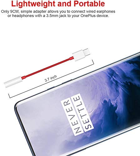 AUGEN by VisionsIndia Type C to 3.5 mm Jack Audio Connector, Headphones Jack Converter Audio Adapter for OnePlus 8T/8/7/7 Pro / 1+6/1+6T and All Pro Devices (Pack of 1) (3.5mm Audio Jack) - Image 5