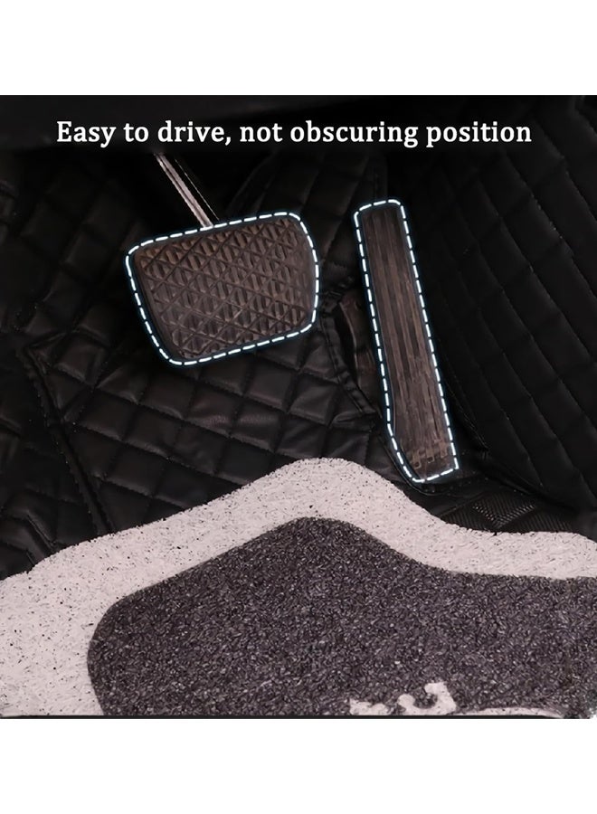4-Piece Premium Polyester Floor Mat for Cars, SUVs and Trucks, Bohemian Style Carpet Floor Mats for Car,All Weather Protection, Universal to Fit - Image 4