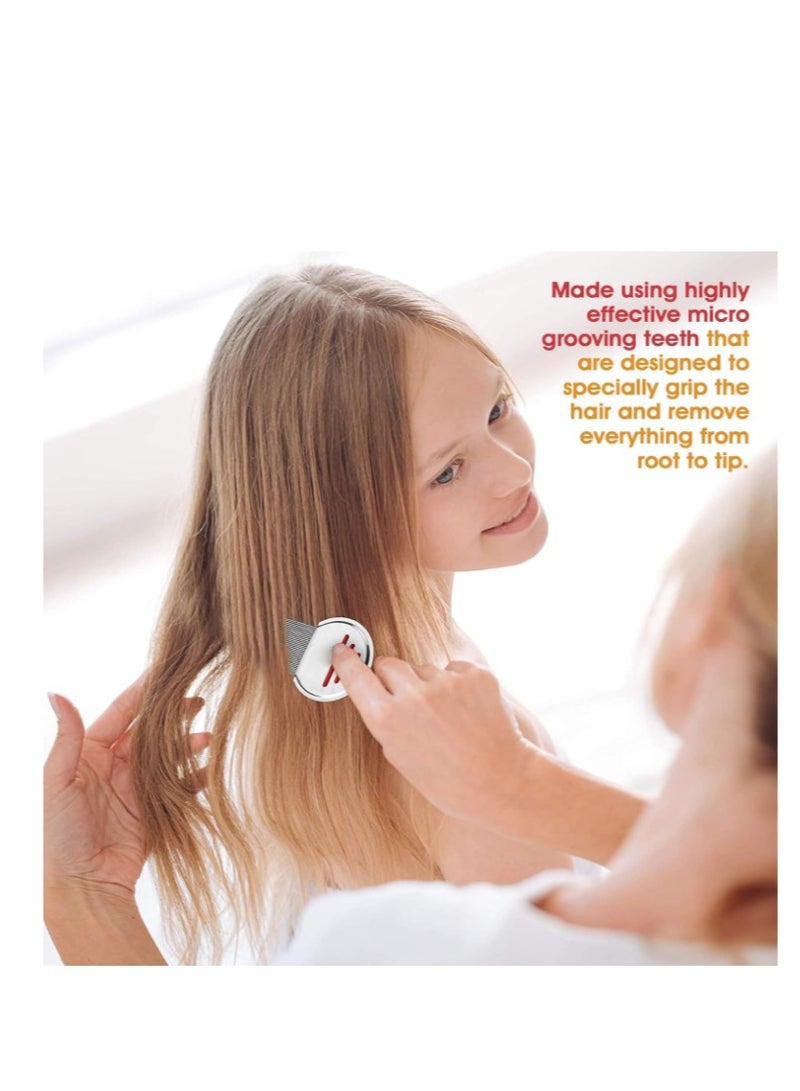 Yakumuz Lice Comb, Yakumuz 2 Pack Stainless Steel Professional Lice Combs and Head Lice Treatment to Effectively Get Rid of Hair Lice and Nits, Best Results for Infection and Re-infection in Kids & Adults - Image 5