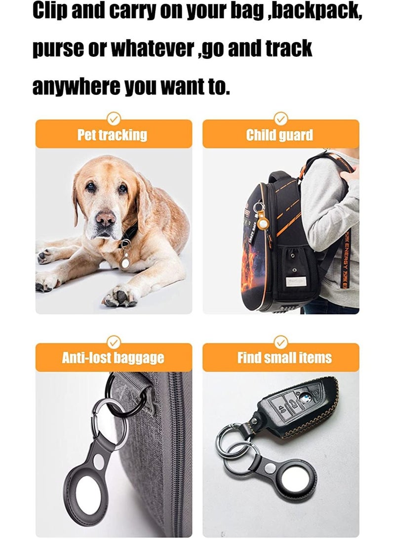 Rock Pow Leather Protective Sleeve For Airtags - Image 3