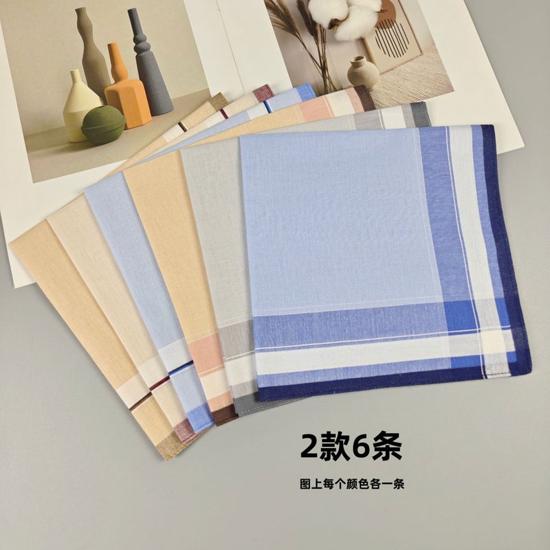 6 Men'S 40Cm Satin Cotton Handkerchief -Selling Combination Self-Shipping Products - Image 1