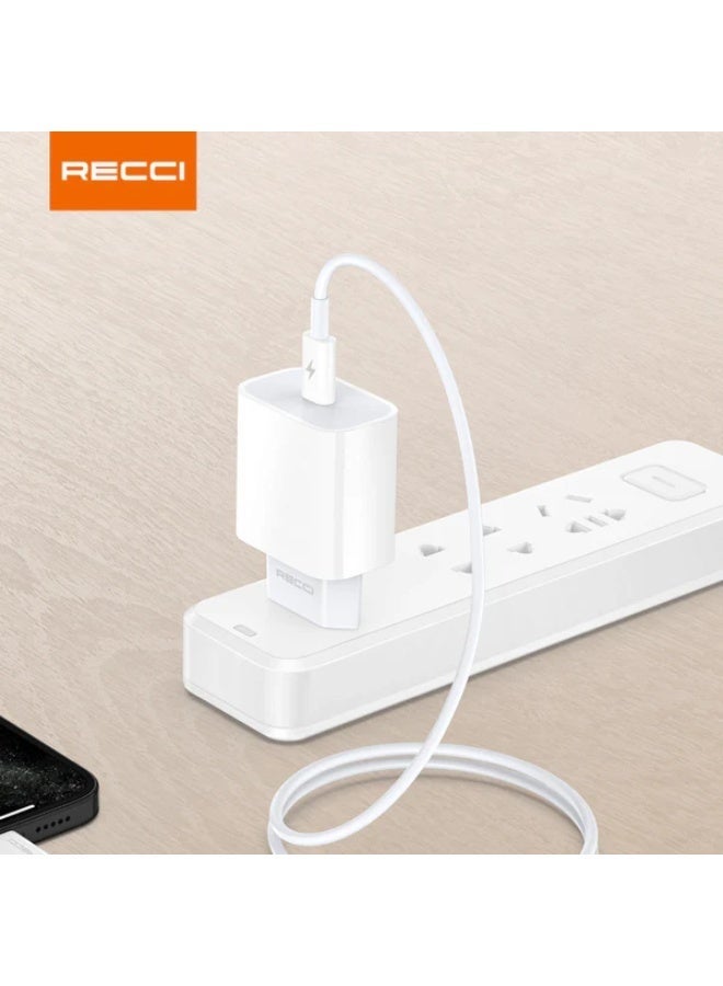 Recci RTC-P01E 20W PD Wall Charger – Ultra-Fast and Safe Charging for Smartphones - Image 3