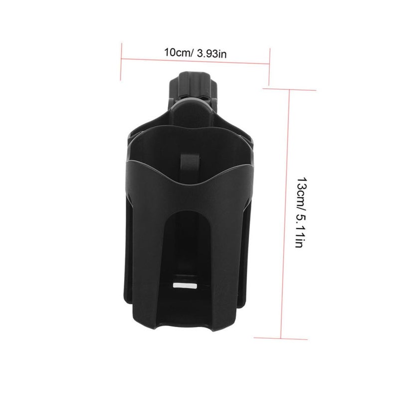 Universal Cup Holder With Phone Storage 2 Pack Adjustable For Stroller Wheelchair Bike - Image 3