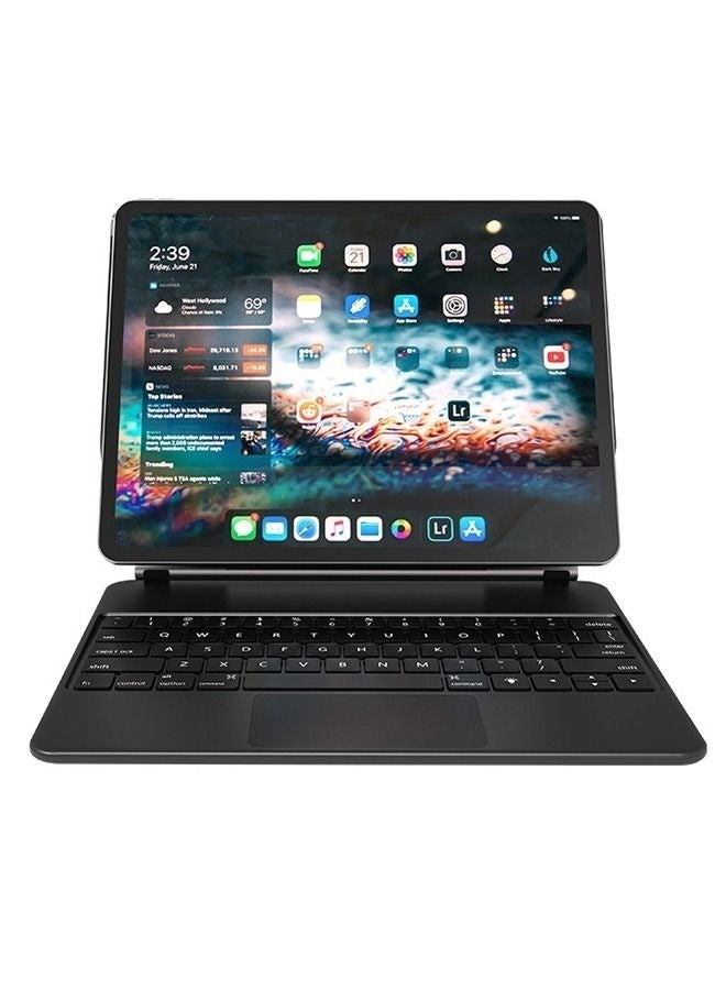 Bilingual Magic Keyboard For Ipad Pro 12.9-Inch (3th-6th Generation)/Air 13-Inch M2 (2024)  Magnetic Back Cover Smart Trackpad Backlit Keyboard  Wireless Keyboard Case - Image 1