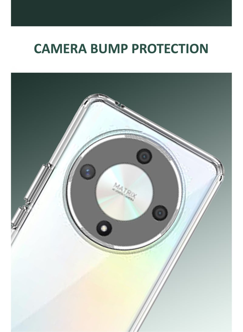 My Choice غطاء حماية خلفي من السيليكون الشفاف المرن الناعم لهاتف Honor X9B - شفاف - Image 3