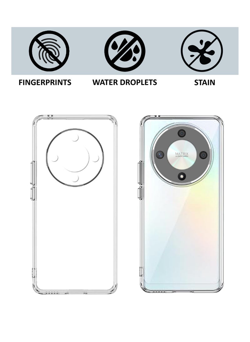 My Choice غطاء حماية خلفي من السيليكون الشفاف المرن الناعم لهاتف Honor X9B - شفاف - Image 4