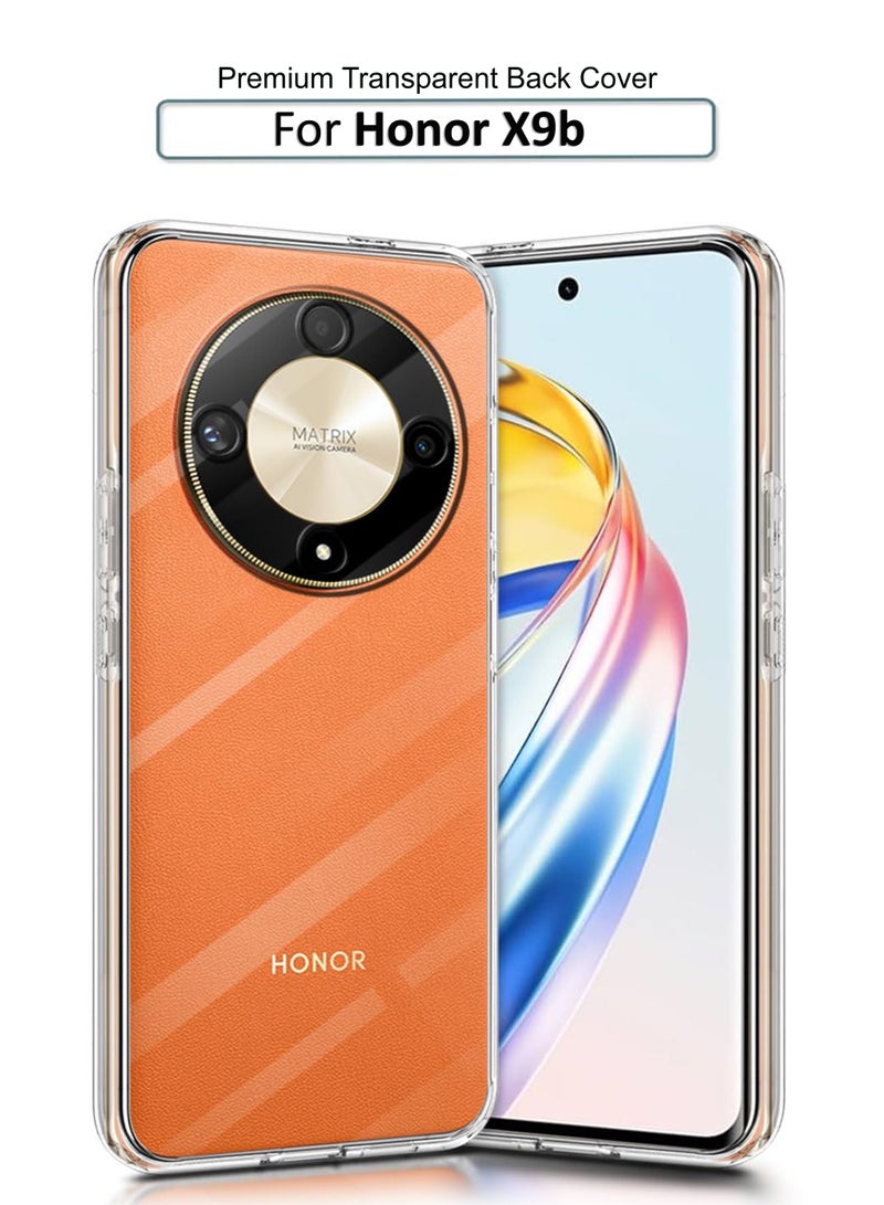 My Choice غطاء حماية خلفي من السيليكون الشفاف المرن الناعم لهاتف Honor X9B - شفاف - Image 1