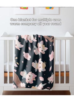General Baby and children's cartoon flannel thin blanket (warm and comfortable, suitable for sleep, games) 70cm*100cm - 726  - Image 1