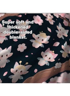 General Baby and children's cartoon flannel thin blanket (warm and comfortable, suitable for sleep, games) 70cm*100cm - 726  - Image 4