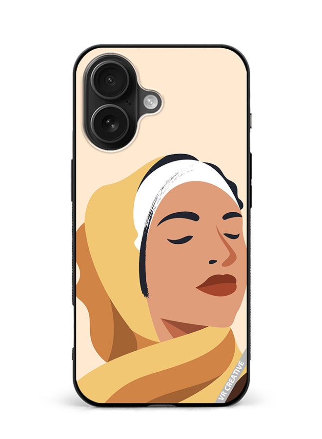 VR CREATIVE Protective Case Cover For Apple iPhone 16 Plus Cartoon Woman Shape Design Multicolour