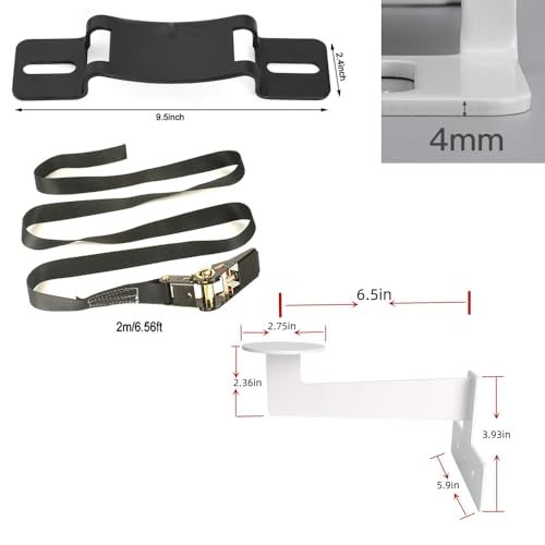 MROUDELUO RV Propane Tank Cylinder Rack and Trailers Secure Exchange Propane Cylinder Mount for Campers, Trailers & Outdoor Use (Fits Standard 20-30lb Tanks) (Black with Bottom Bracket) - Image 5