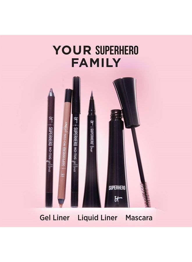 IT COSMETICS Superhero Mascara, Super Black - Travel Size - Elastic Stretch Volumizing & Lengthening Mascara - Lifts, Separates & Conditions Lashes - With Collagen, Biotin & Peptides - 0.17 fl oz - Image 5