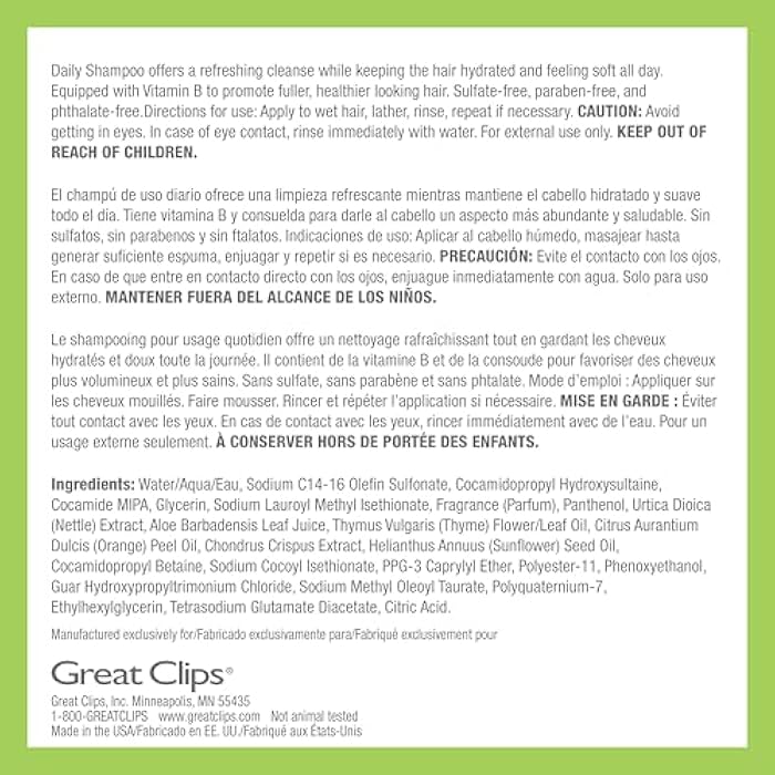 GREAT CLIPS LATITUDE Daily Hydrating Shampoo | Men's Shampoo that Promotes Full + Healthy Hair | For All Hair Types | 12oz | Packaging May Vary - Image 5