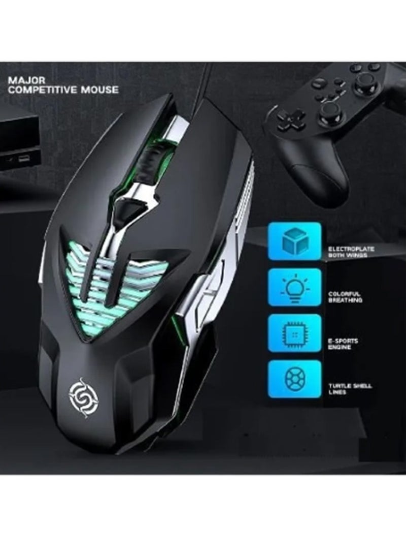 RGB Gaming Mouse 6 LED Color Changing Q1 , 1600dpi