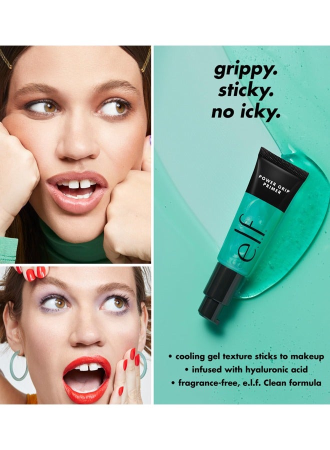 elf Power Grip Primer, Gel-Based & Hydrating Face Primer For Smoothing Skin & Gripping Makeup, Moisturizes & Primes, 0.811 Fl Oz (24 ml) - Image 3
