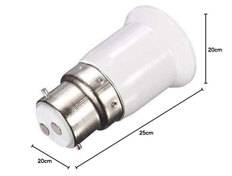 M2 Look قاعدة مصباح LED بيضاء E27، عبوة من 2 - Image 3