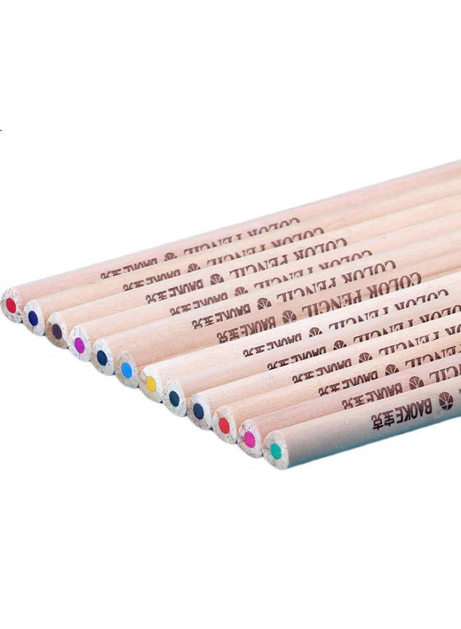 Baoke Po1612, 12-Color Triangular Wooden Oil-Based Colored Pencils, Colored Pencils For Coloring And Drawing, In Paper Tube Packaging - Image 3