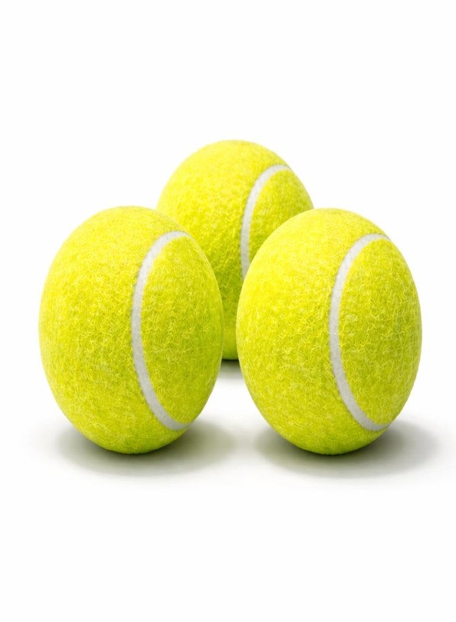 Kiraro Lightweight Tennis Cricket Balls | Soft Rubber Training Balls with High Bounce & Long Durability | Fluorescent Green | Pack of 3, 6 & 12 (Pack of 3) - Image 1